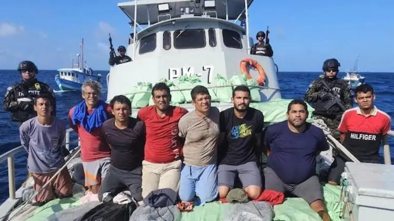 Interceptación de embarcación costarricense Marina Nacional 28-01-2025