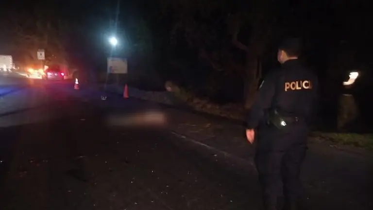 Hombre atropellado en San Juan Opico 15-11-2025