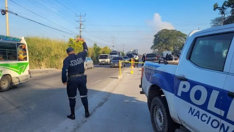 Hombre atropellado en San Juan Opico 19-11-2025