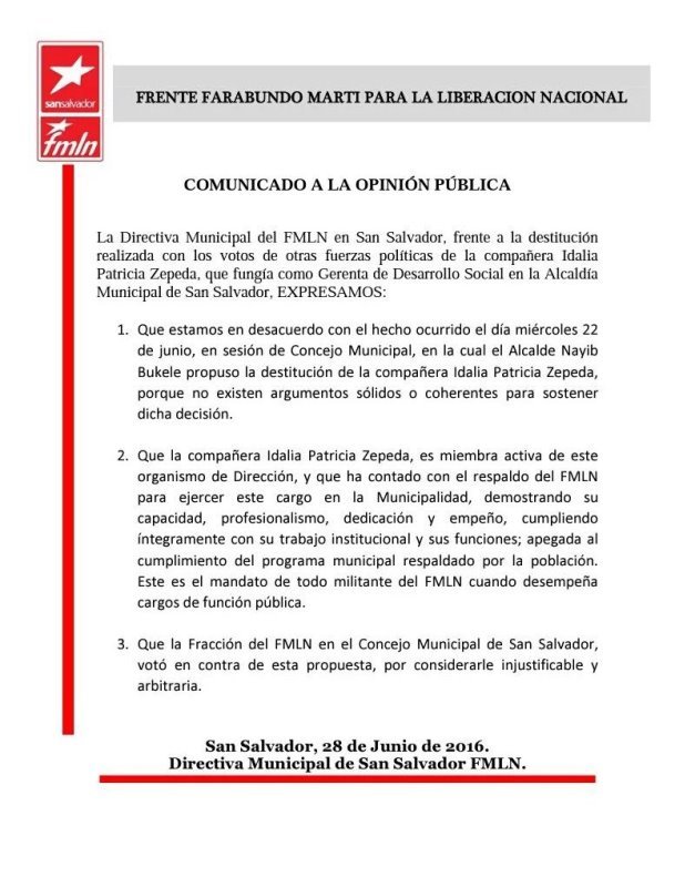 comunicado