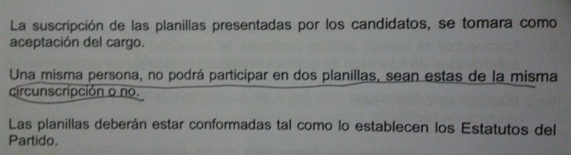 Reglamento de elecciones