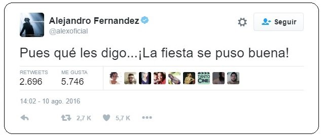 Tuit Alejandro Fernández