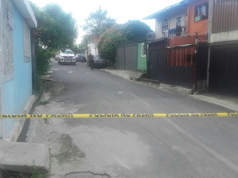 El joven fue atacado con arma de fuego. Foto cortesía: José Edgardo Portillo