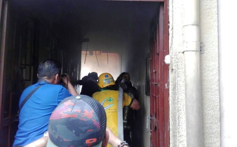 Incendio en coheteria