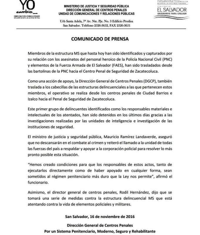 comunicado penales