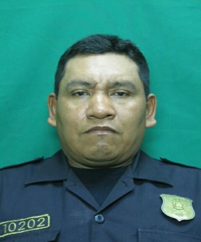 cara del policía asesinado