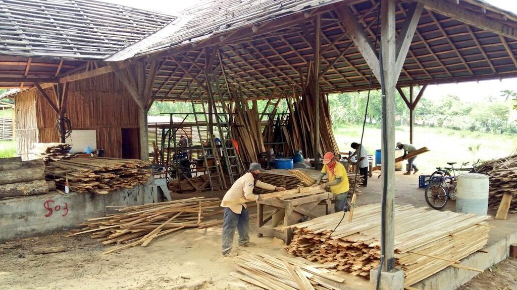 Aserradero incautado a Francisco Flores