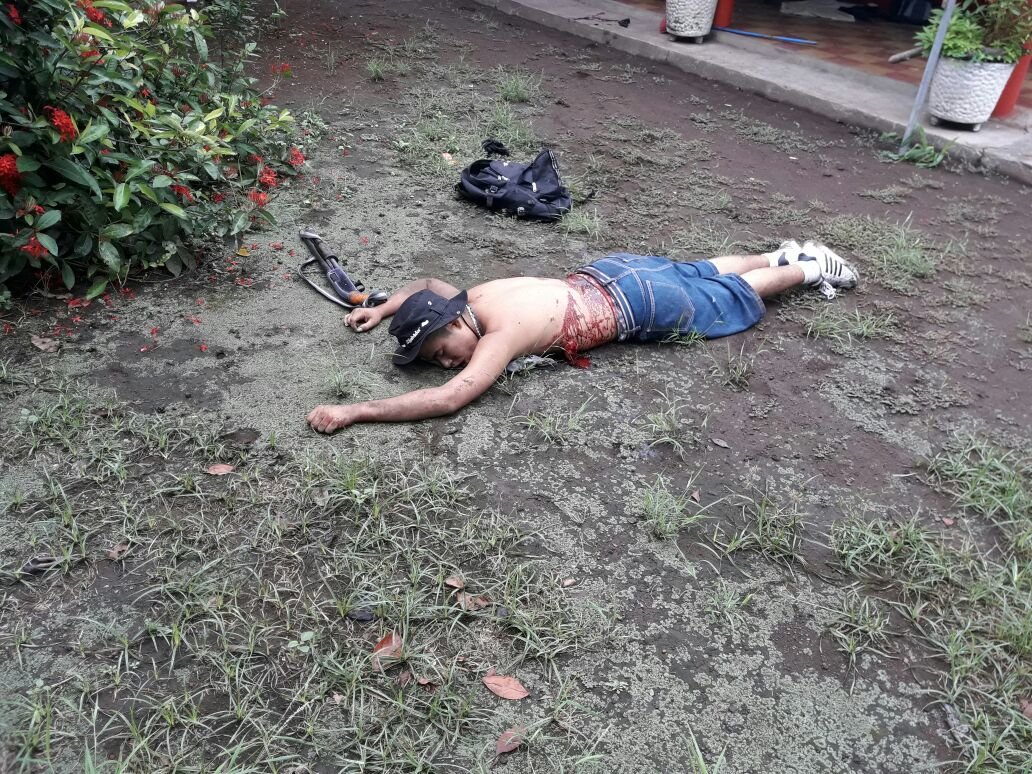 Pandillero abatido en San Miguel