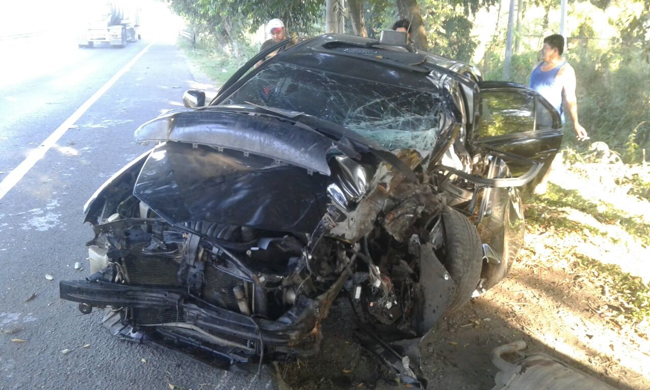 Accidente carretera a Santa Ana