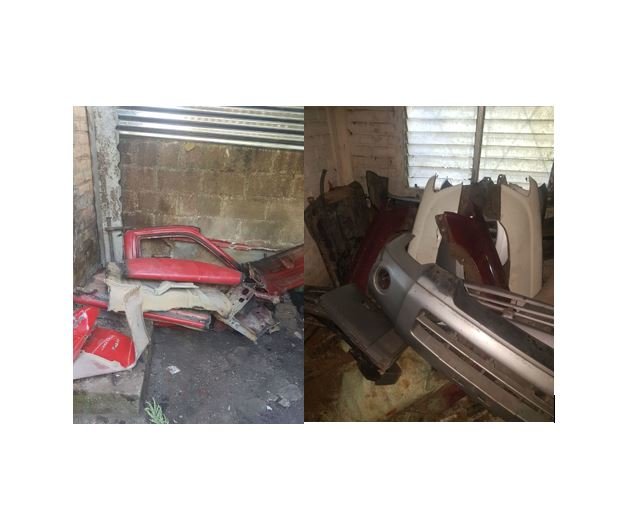 Piezas desmanteladas