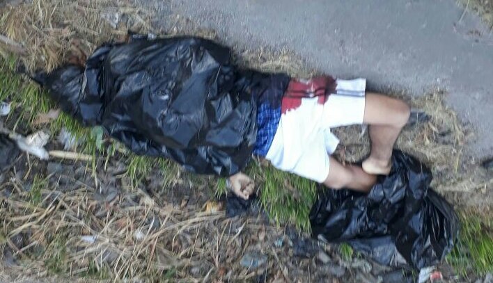 Envuelto en bolsa negra en San Martín