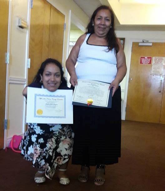 andrea y su pareinte