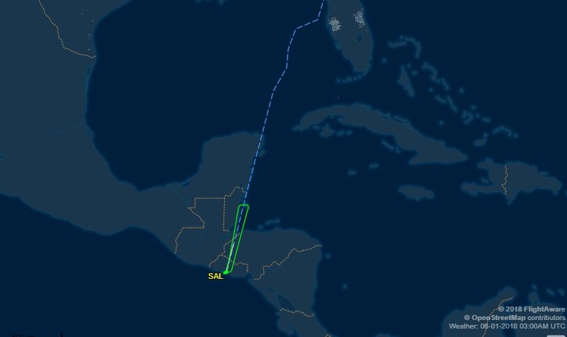 Mapa de vuelo Avianca