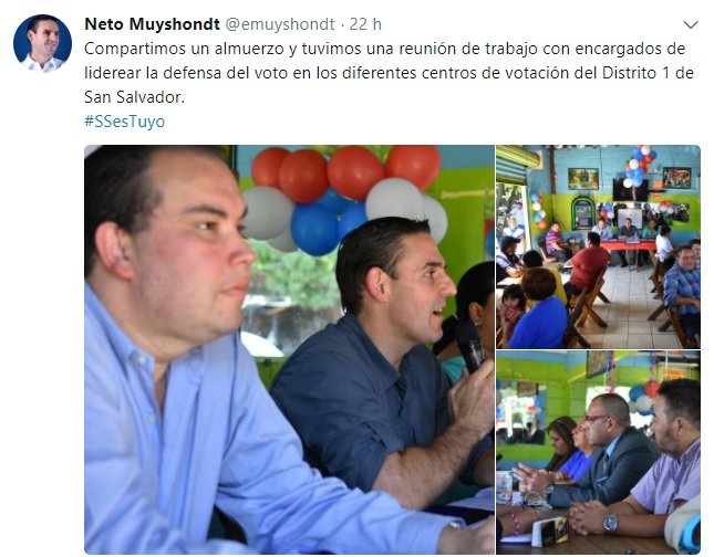 Tuit de Ernesto Muyshondt