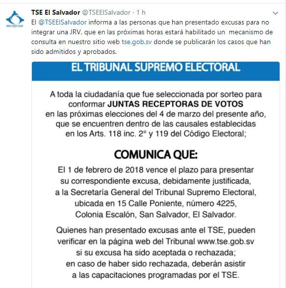 comunicado TSE