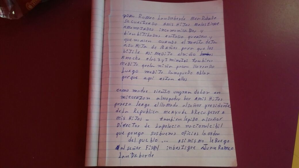 Lo que solicita Roxana