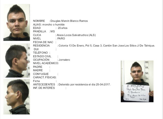 Perfil de pandillero