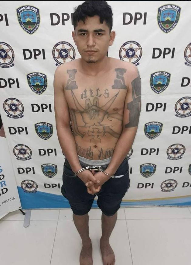 Pandillero detenido en Honduras