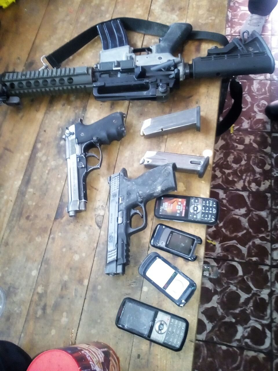 Armas decomisadas en la San Francisco