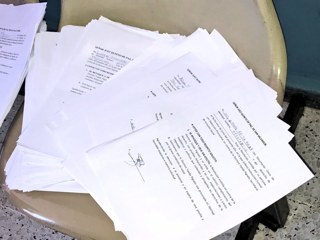 Cartas entregadas por Palacios