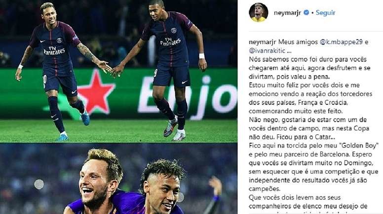 mensaje Neymar