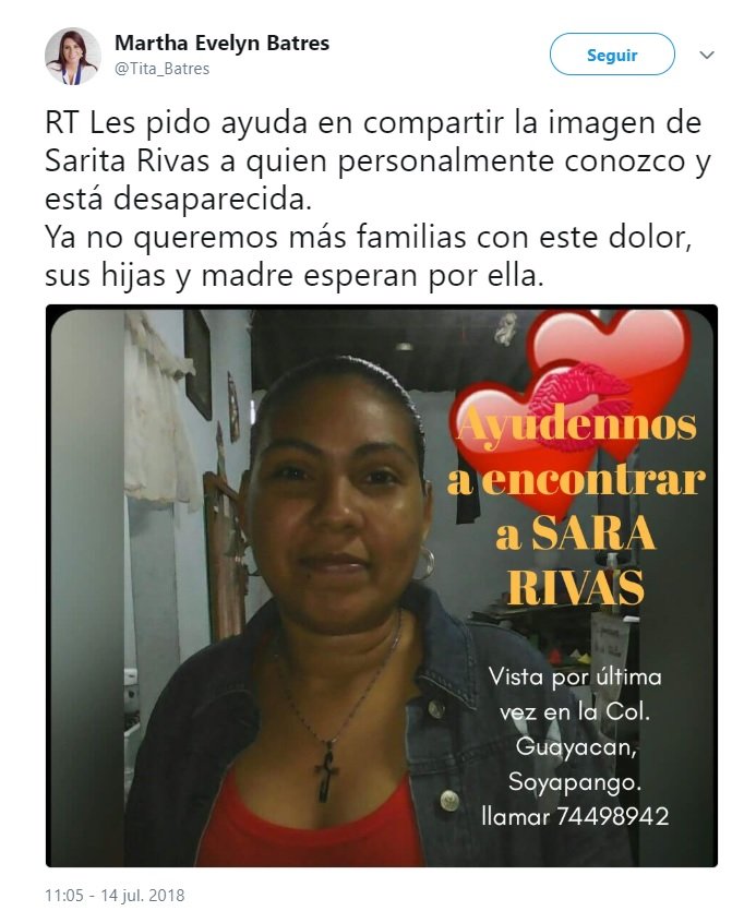 sara rivas desaparecida