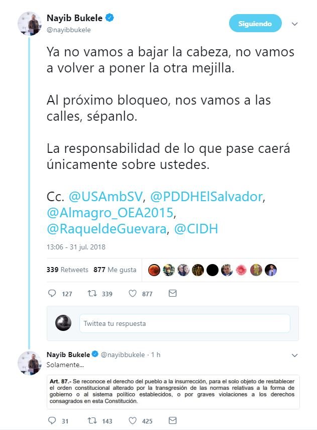 Nayib Bukele insurrecciòn