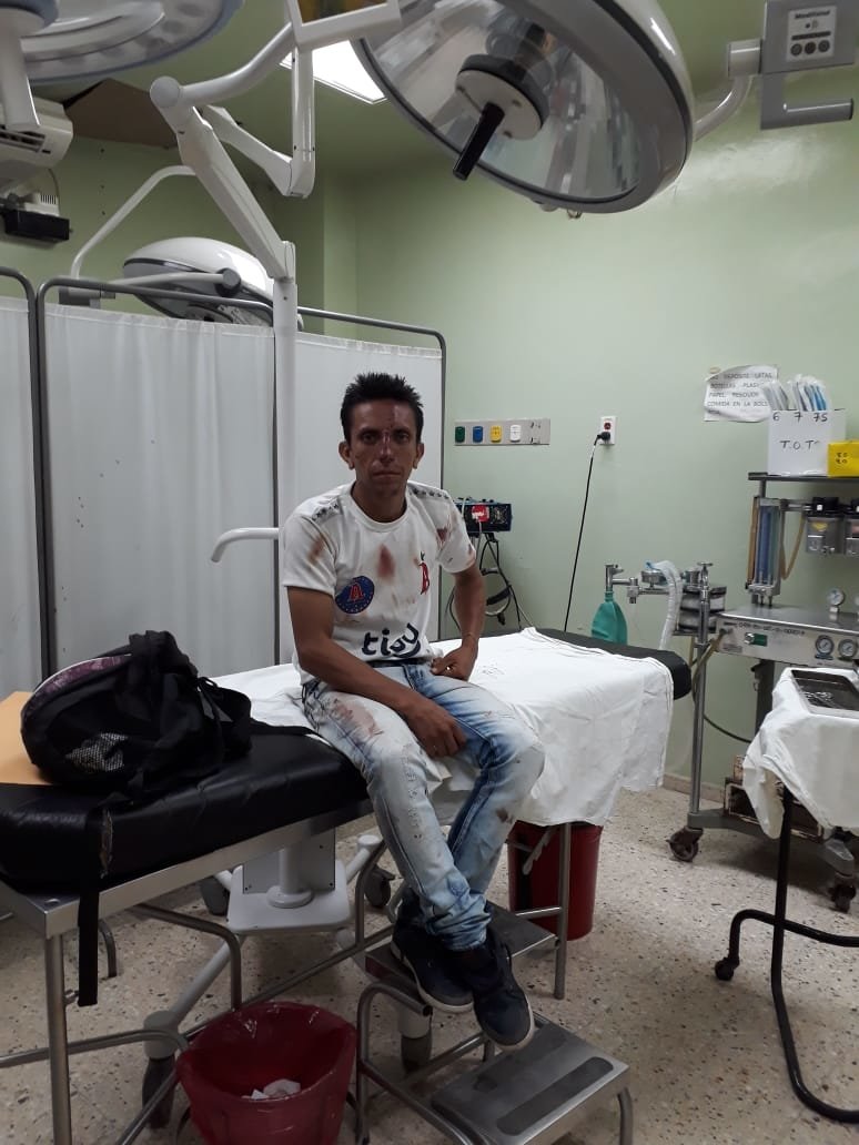 Lesionado de accidente de ruta 182