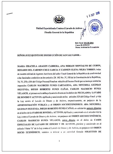 FGR extradición Funes