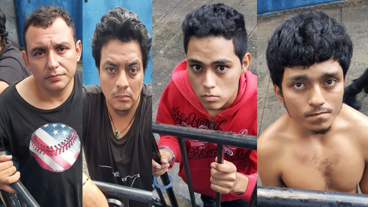 Pandilleros detenidos en la 25 ave sur