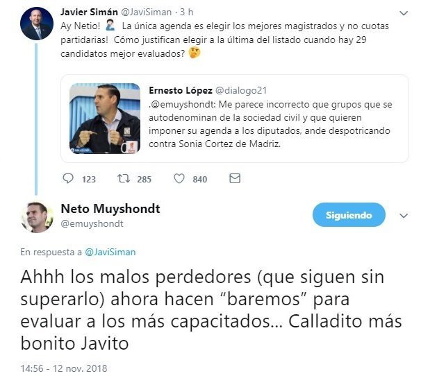 Respuesta de Muyshondt