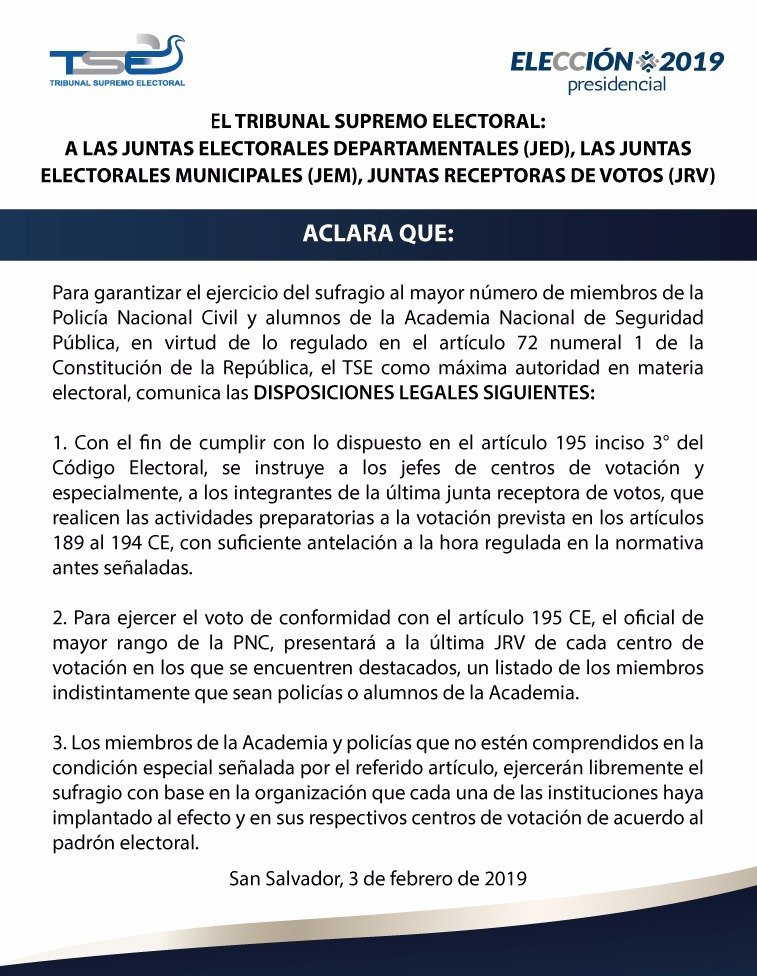 Comunicado TSE 2