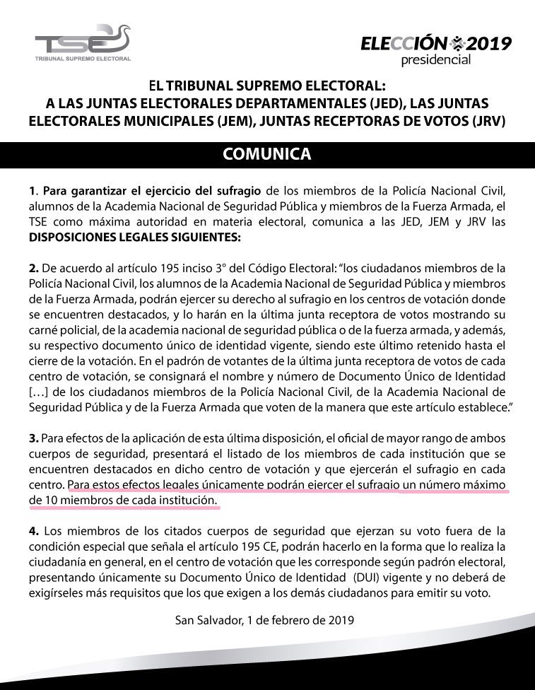 Comunicado TSE