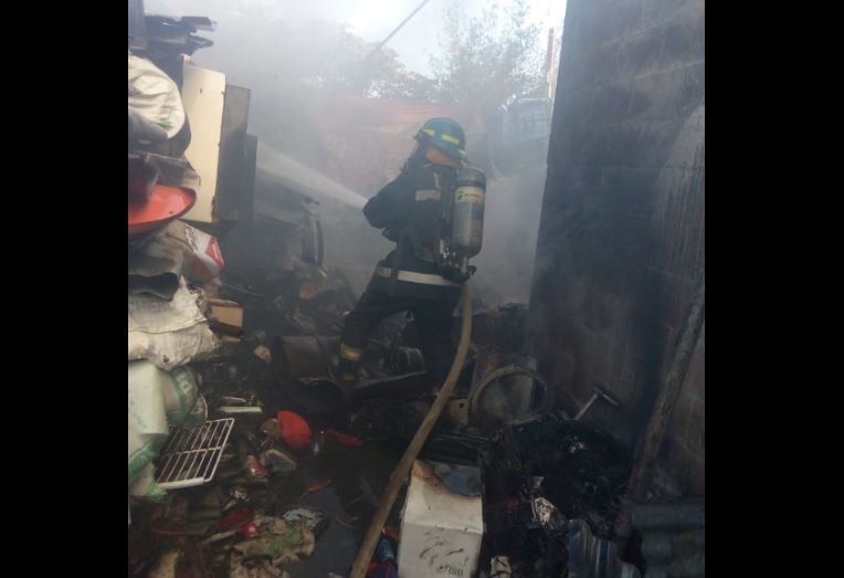 Incendio en Recicladora