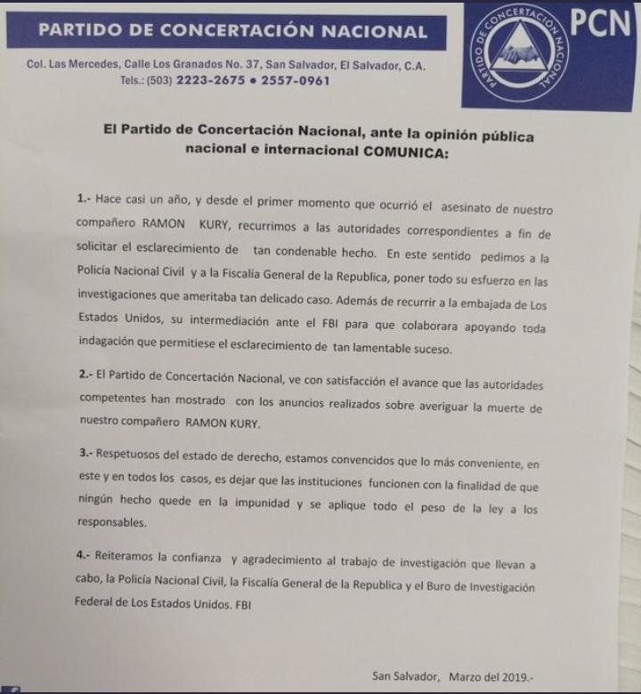 Comunicado PCN