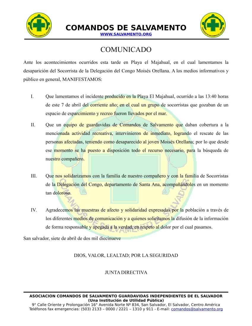 Comunicado de Comandos