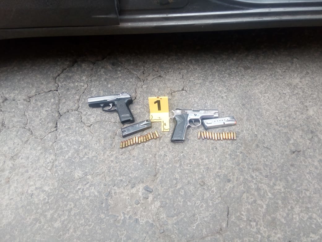 Pistolas decomisadas