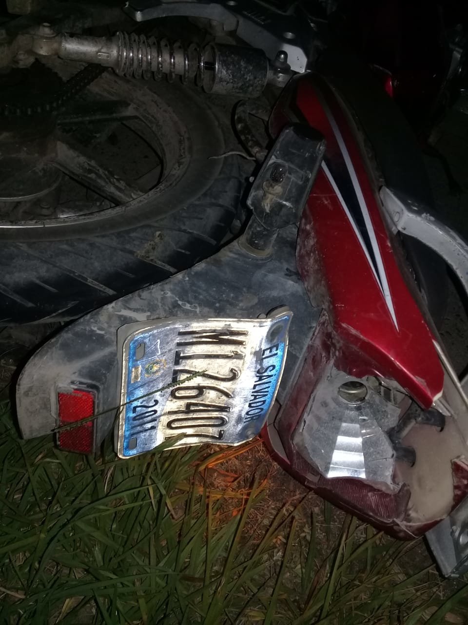 Moto de arrollado en Quzaltepeque