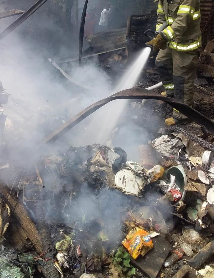 Incendio en vivienda de Anciana Arce