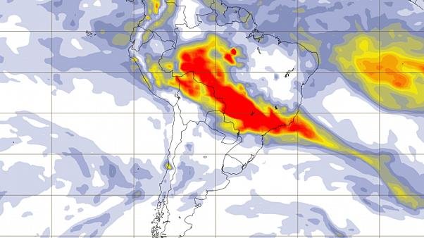 Area del Incendio en el Amazonas