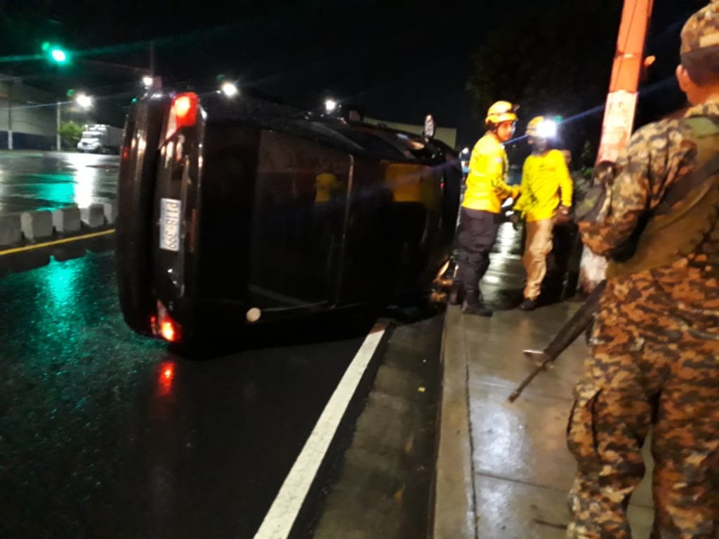 Accidente en la Juan Pablo 3