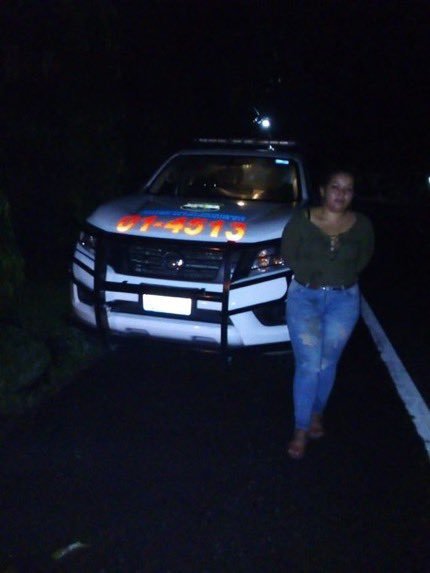Capturada con patrulla