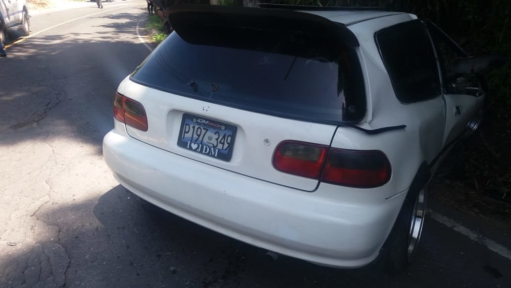 Carro impactado