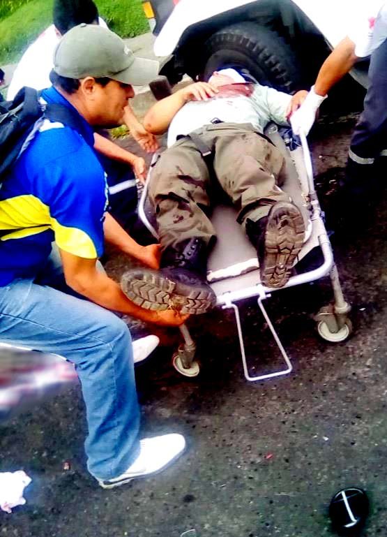 Agentes del Cam de Santa Tecla arrollados 3