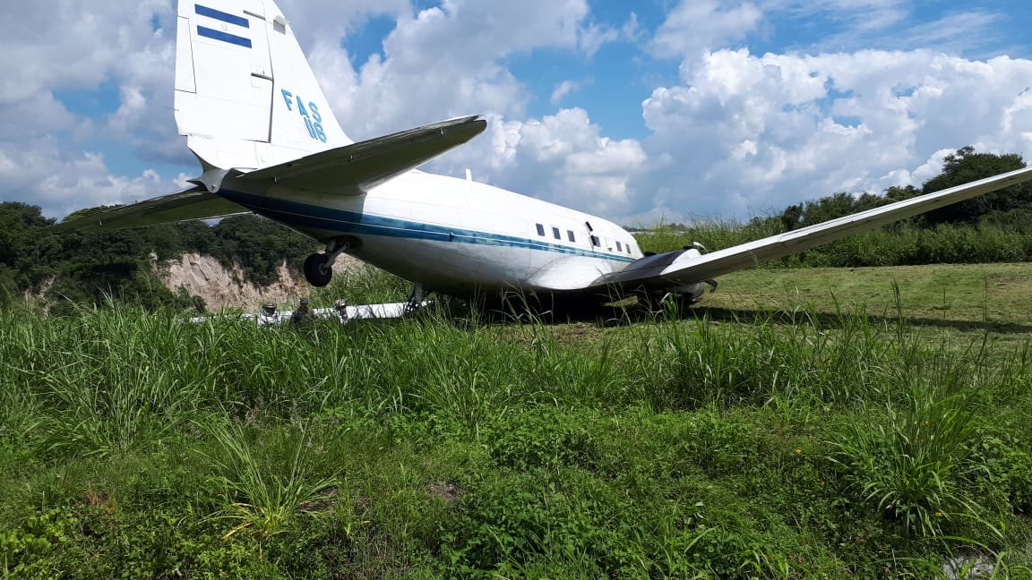 Avión accidentado
