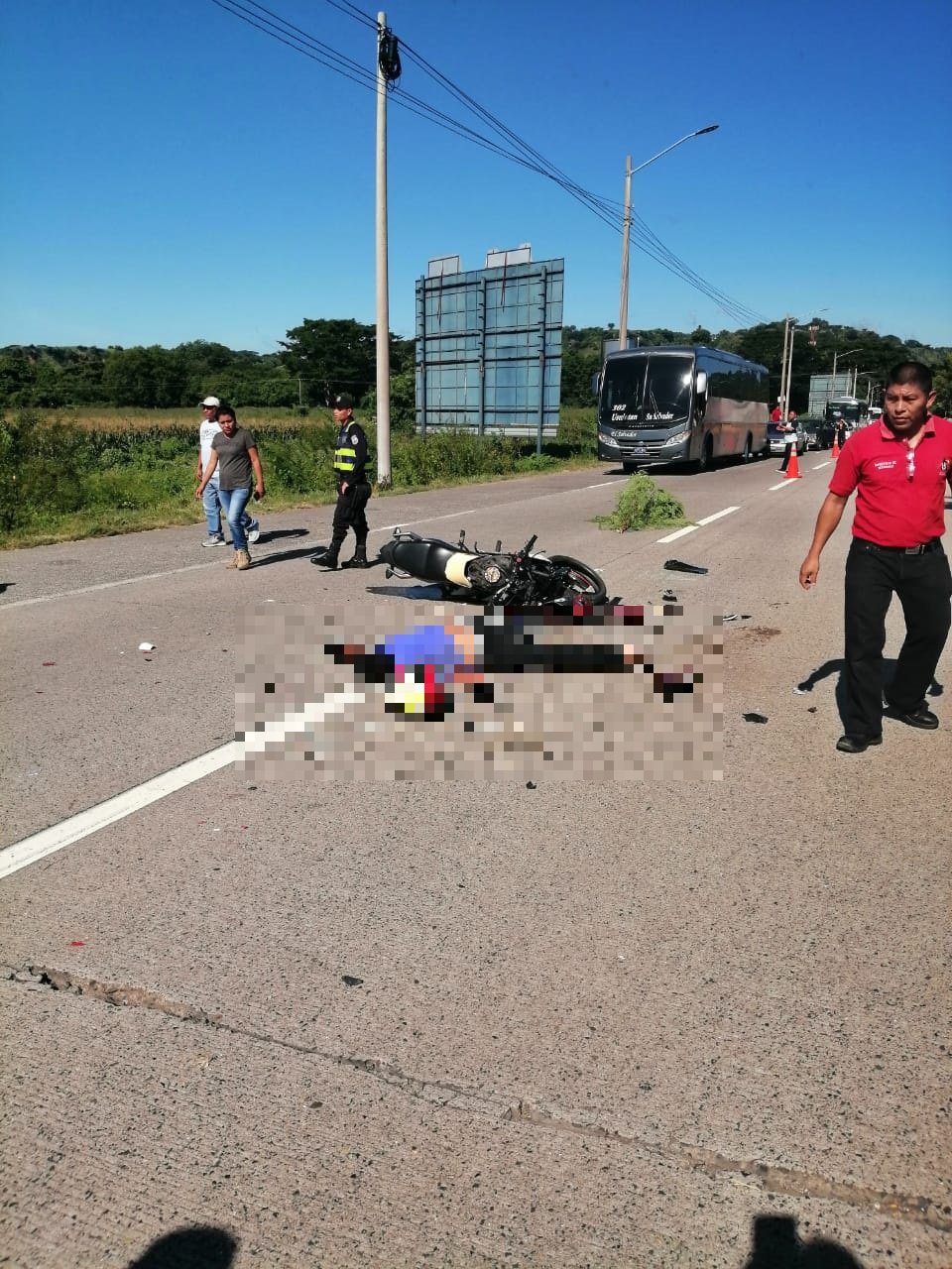 Accidente en Comalapa, motociclista 3