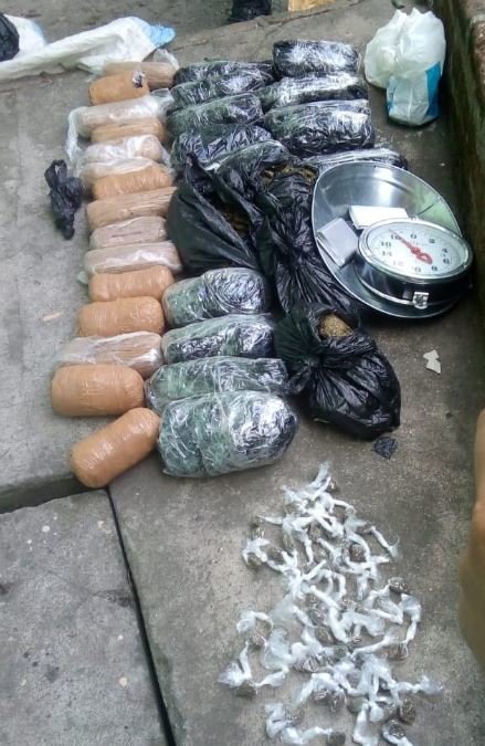 27 libras de marihuana