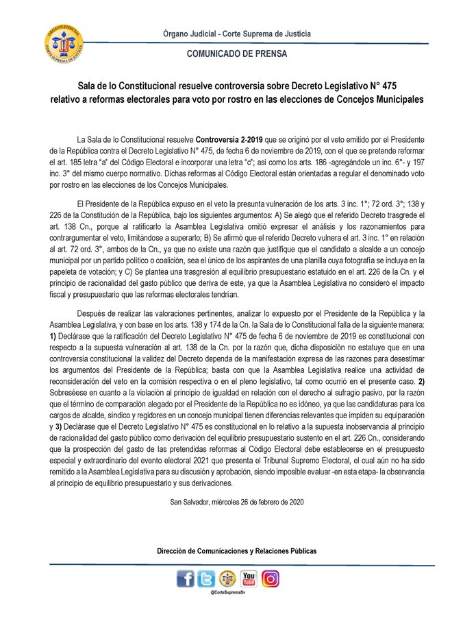 Sala voto por rostro