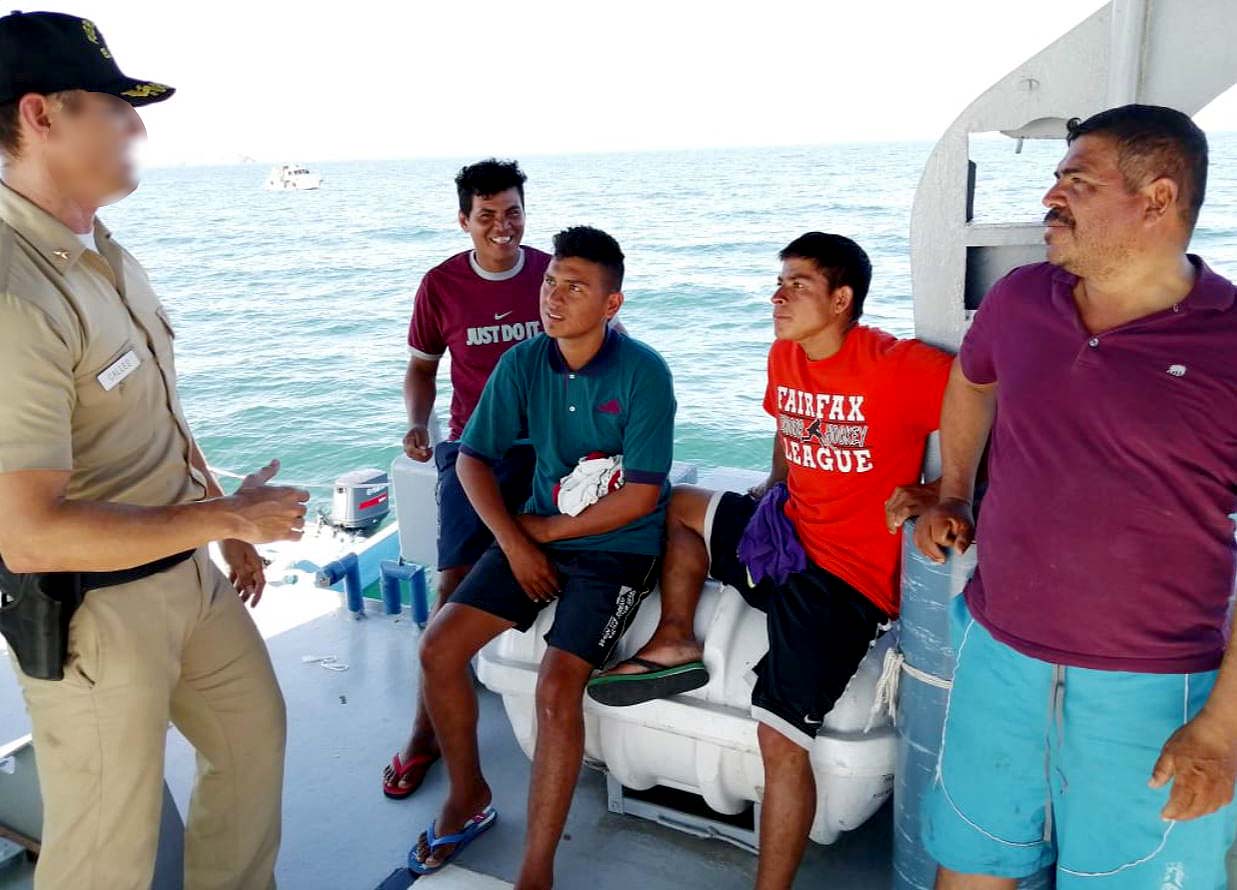 Mapa de ubicación donde encontraron a los pescadores salvadoreños 2
