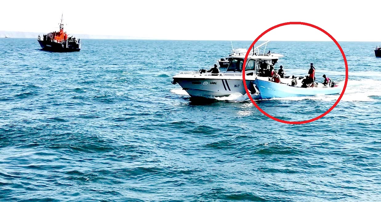 Mapa de ubicación donde encontraron a los pescadores salvadoreños 5